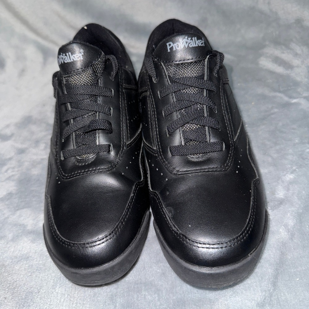 Rockport Mens ProWalker M706 Walking Shoes 8.5 Black Leather Comfort Lace Up